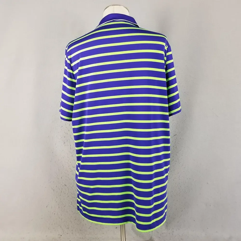 Ralph Lauren RLX Polo Shirt Mens XL Striped 2017 US Open Erin Hills Golf‎